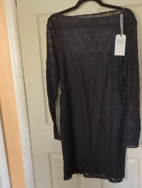 NWT Abercrombie & Fitch XLP Black Lace Mini Dress